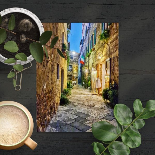 Plakat do pokoju - Uliczka w Pienzie