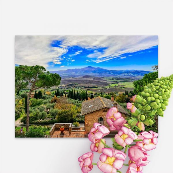 Plakat z miejscowością Pienza do pokoju
