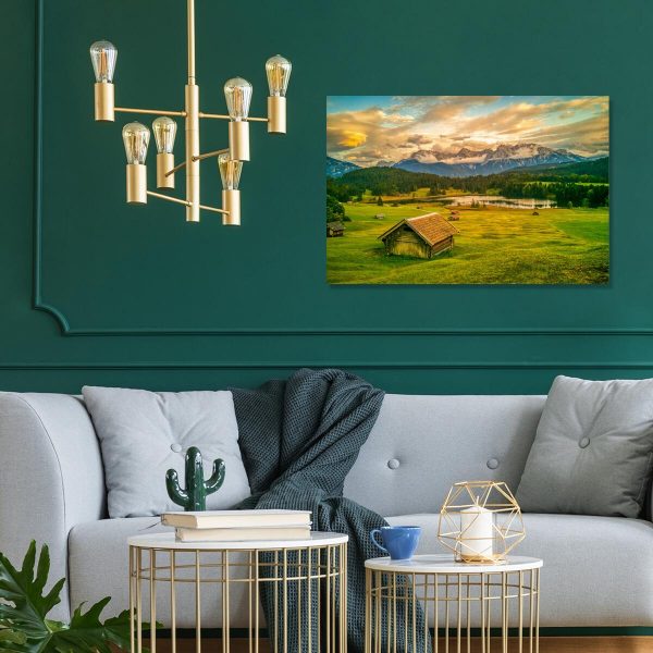 Obraz z widokiem na jezioro Geroldsee do przedpokoju