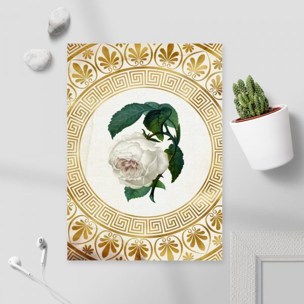 Plakat do pokoju - Biała róża