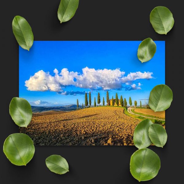 Plakat z willą w Toskanii do pokoju