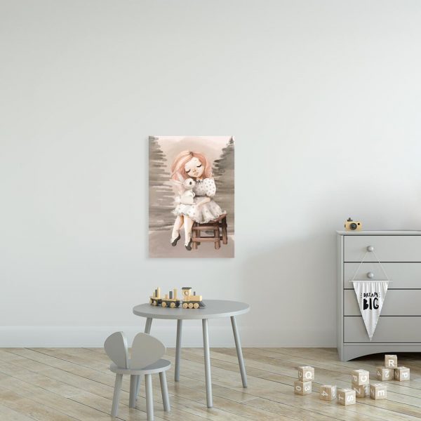 Obraz z pięknym króliczkiem