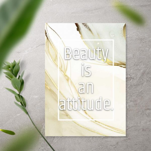 Plakat z angielską sentencją