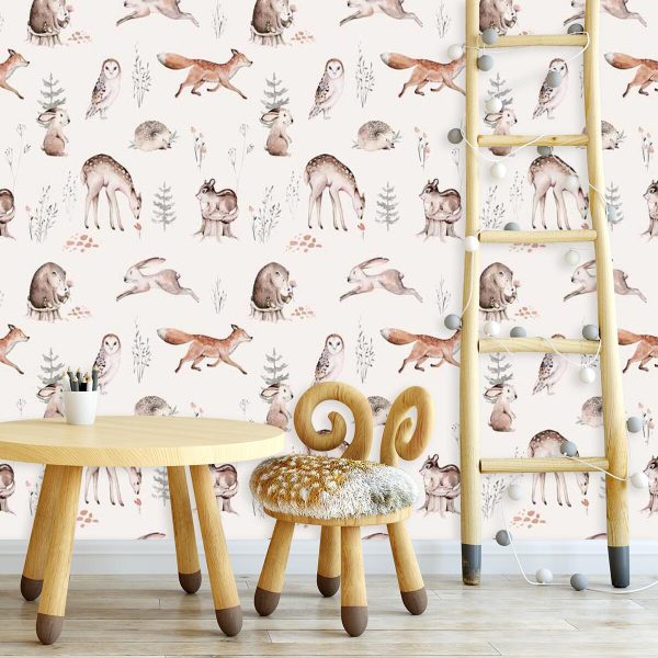 Foto-tapeta dla dziewczynki - Leśne zwierzęta