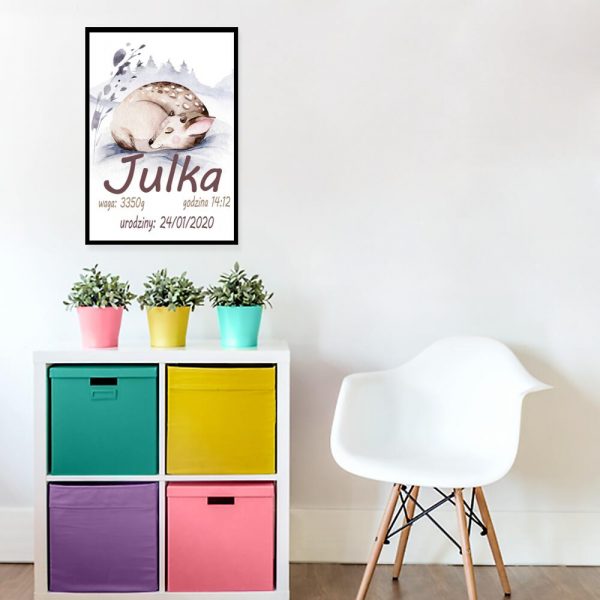 dedykowany plakat dla dziecka
