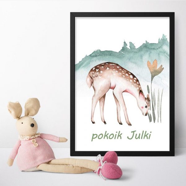Personalizowany plakat z napisem do pokoju chłopca
