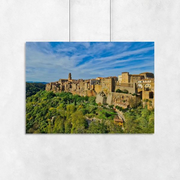 Plakat z miasteczkiem Pitigliano do salonu