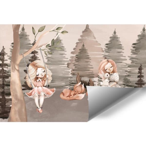 Fototapeta dla dziewczynki - Śpiący lisek