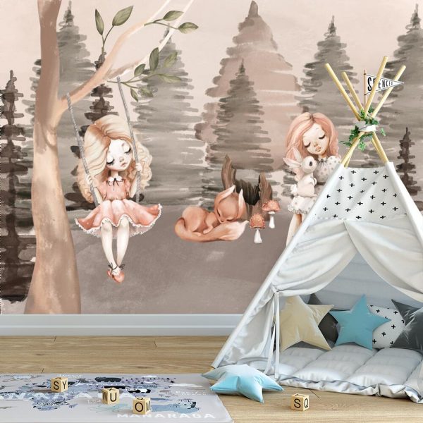 Fototapeta ze śpiącym liskiem