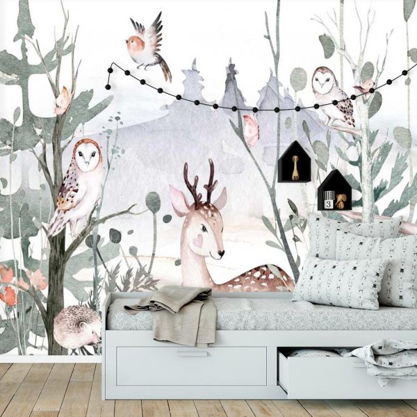 Bajkowy las - Fototapeta dla dziewczynek