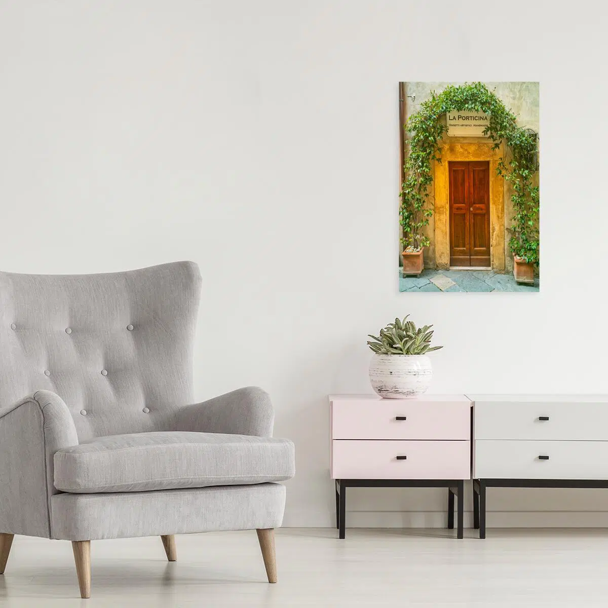 Obraz z motywem drzwi