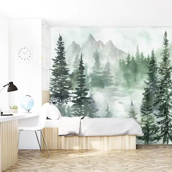 Malowany krajobraz - Fototapeta dziecięca