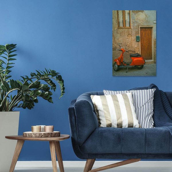 Obraz pomarańczowy jednoślad