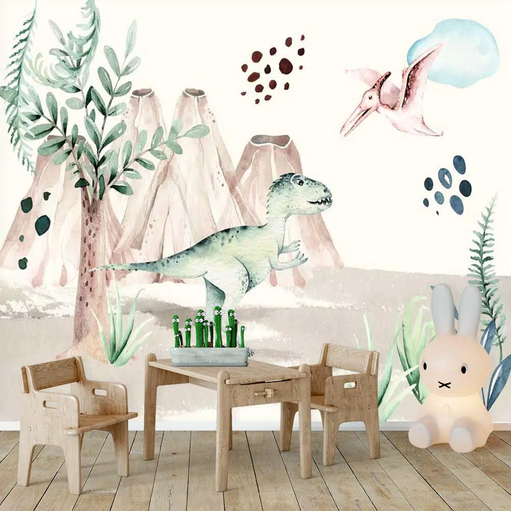 Tapeta dziecięca z motywem Pterodaktylem
