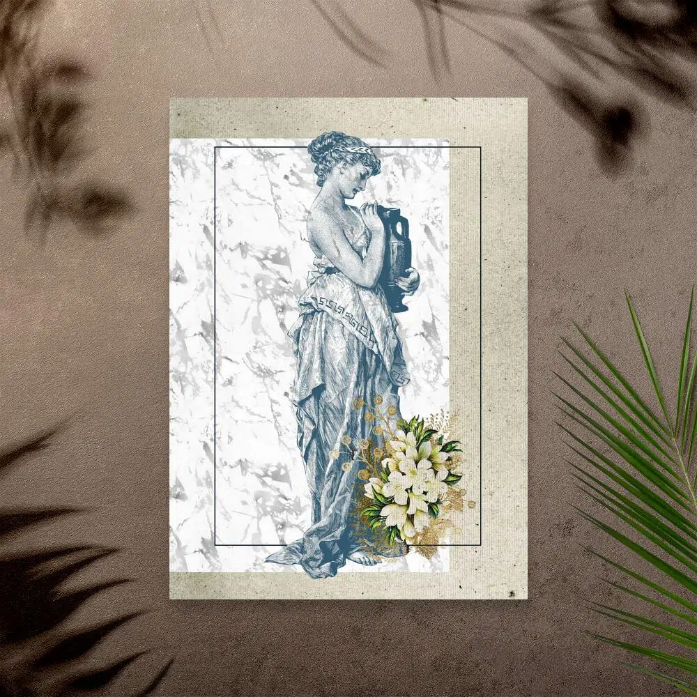 Plakat z antyczna kobietą