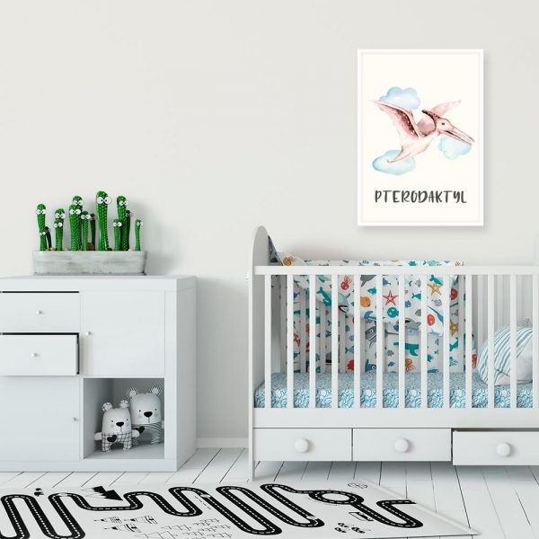 Pterodaktyl - plakat dla dziecka