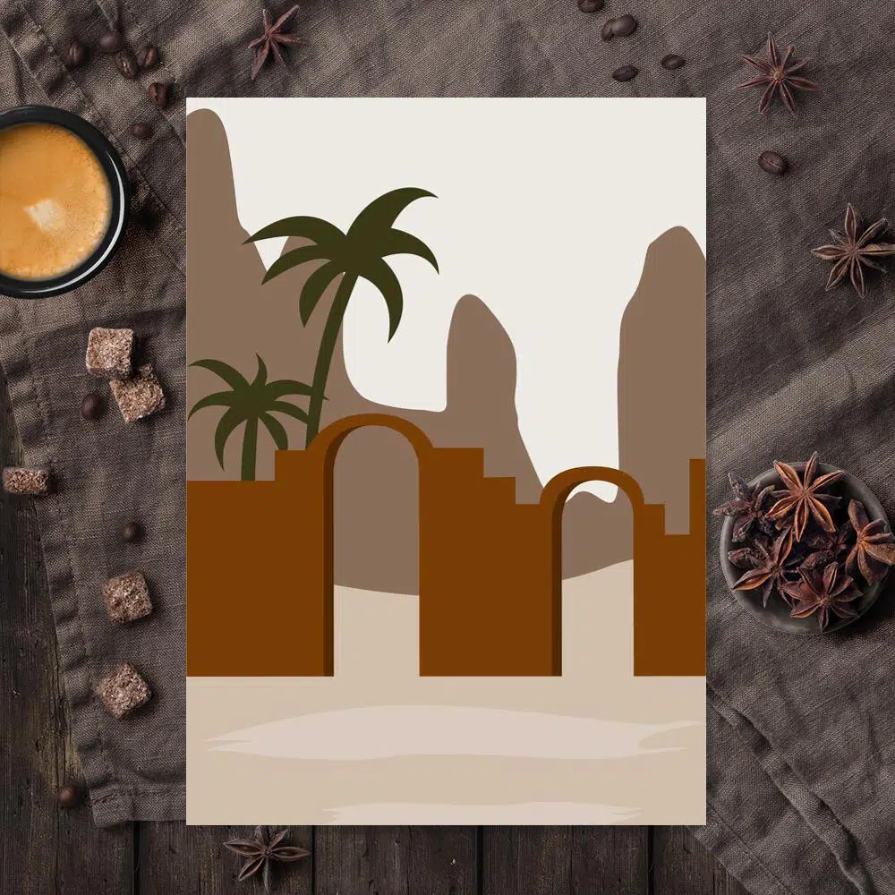 Brama na pustyni - Plakat do kuchni