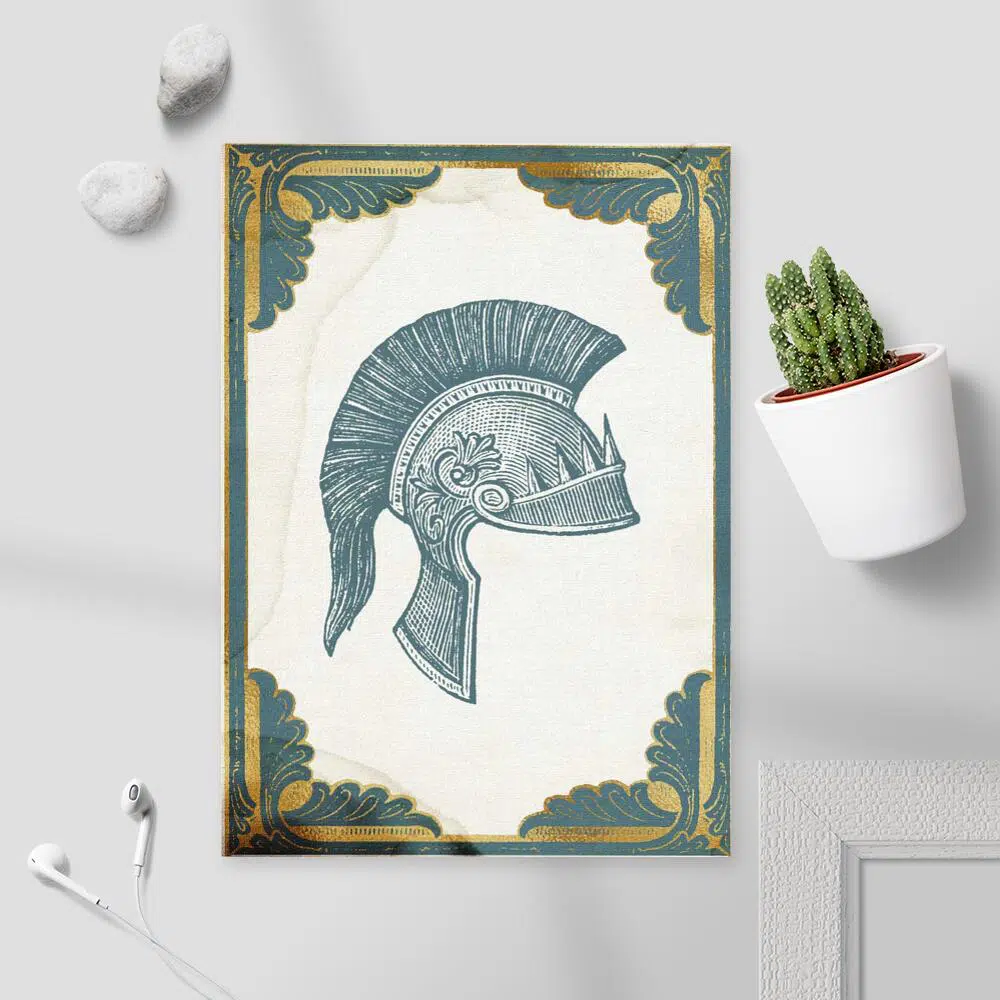 Plakat z motywem nakrycia głowy