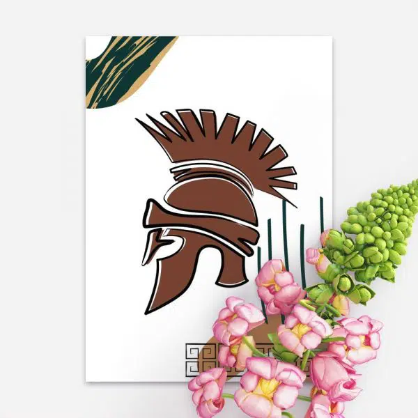 Plakat z hełmem kornckim