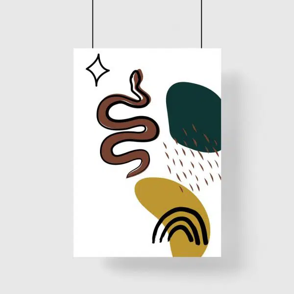 Plakat z wężem