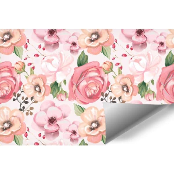 Dziecięca fototapeta w kwiatki