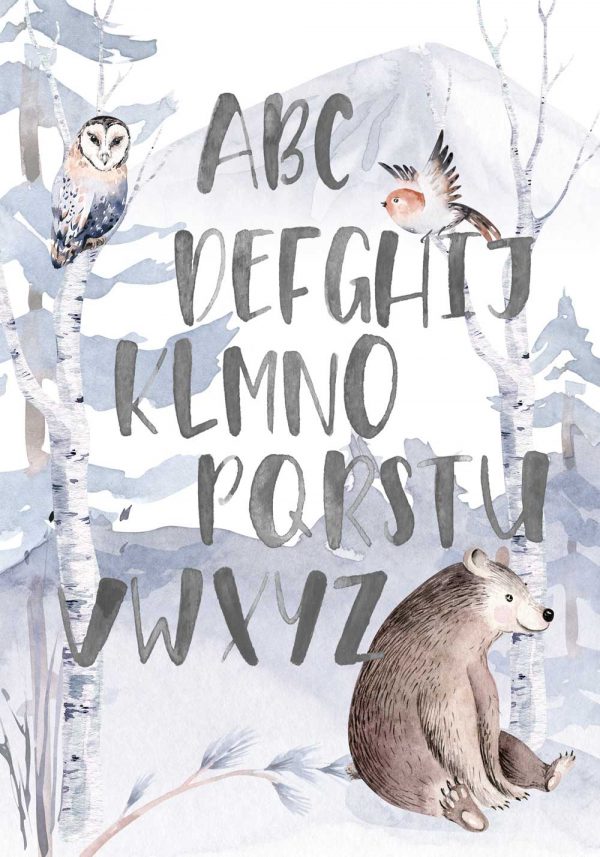 Plakat - Nauka alfabetu