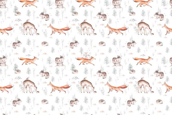 Tapeta dziecięca - Lisy