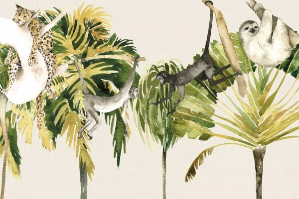 Fototapeta dla dzieci z małpkami