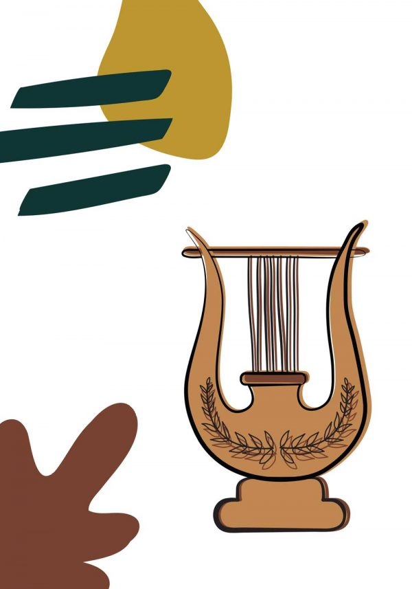 Plakat z grecka lirą