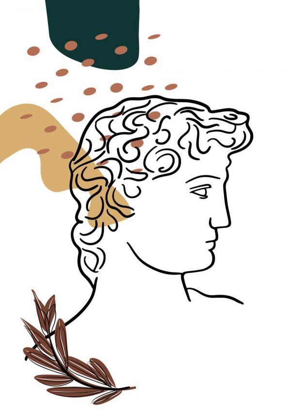 Plakat głowa Dawida