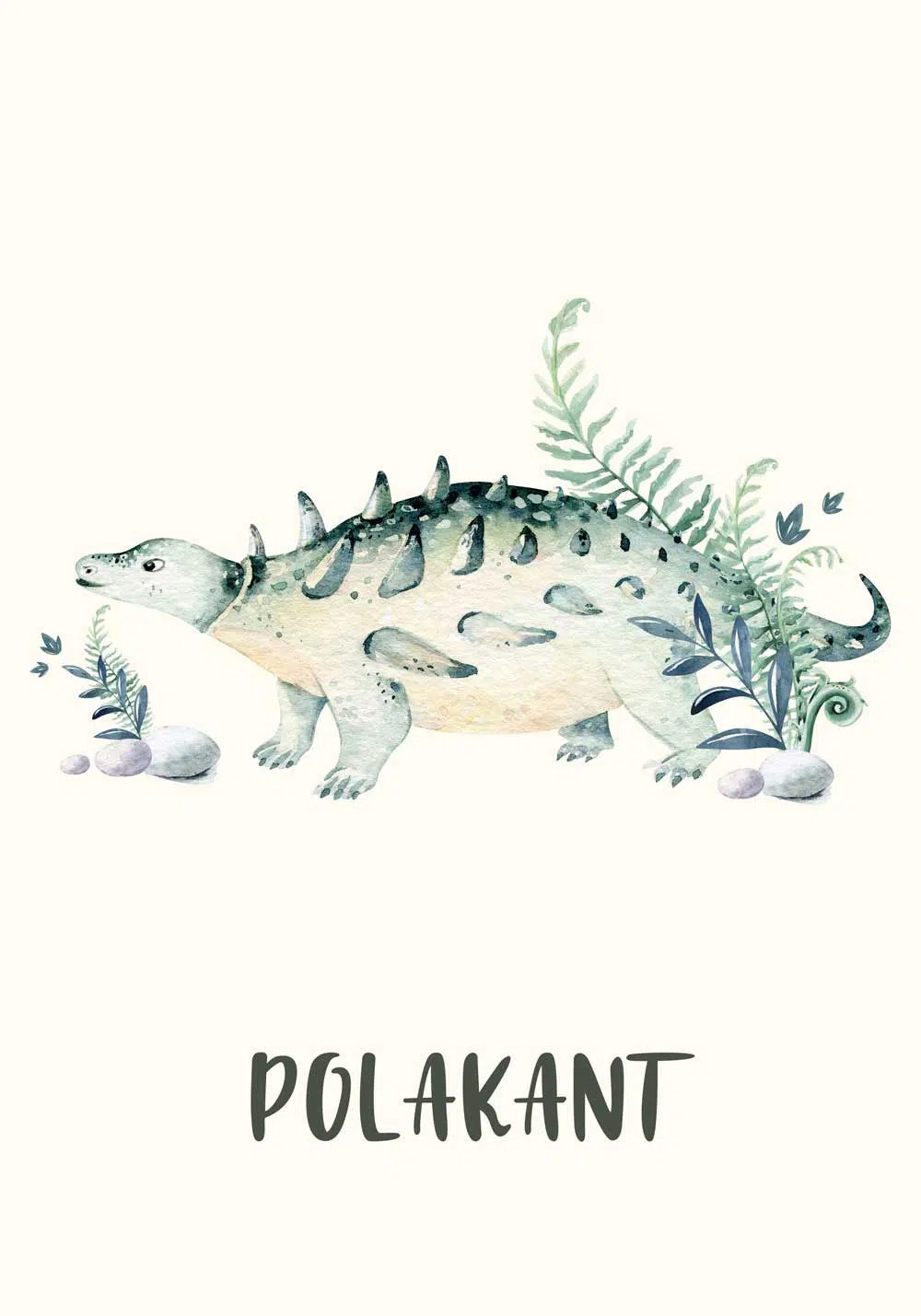 Dydaktyczny plakat dla chłopca - Dinozaur