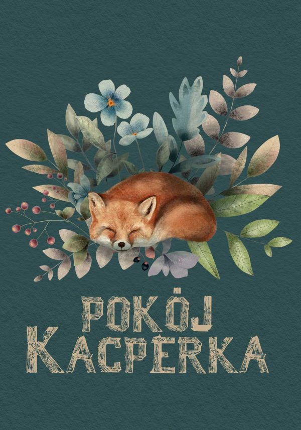 Plakat dla dziecka z liskiem