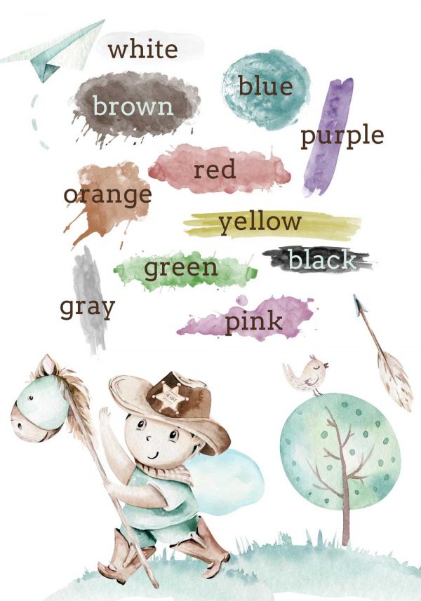 Plakat - Nauka kolorów