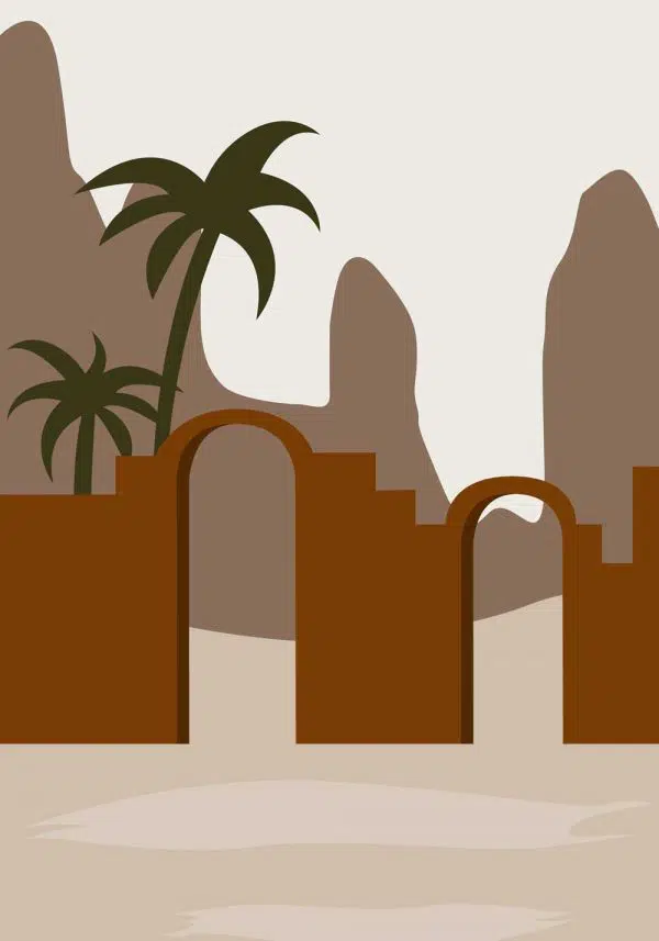 Pustynna brama - Plakat artystyczny