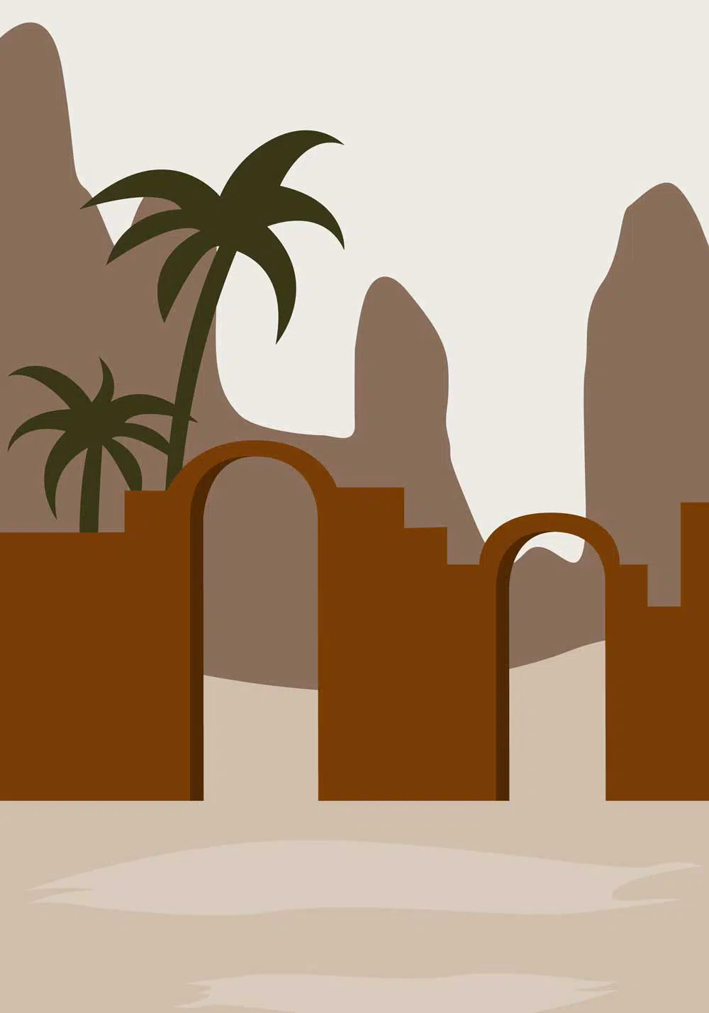 Pustynna brama - Plakat artystyczny