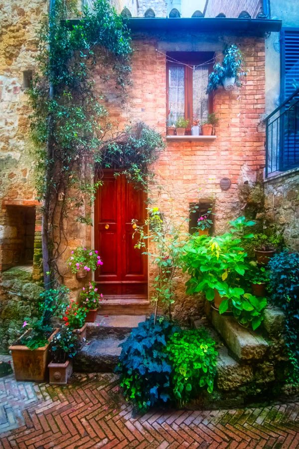 Obraz małomiasteczkowe uliczki