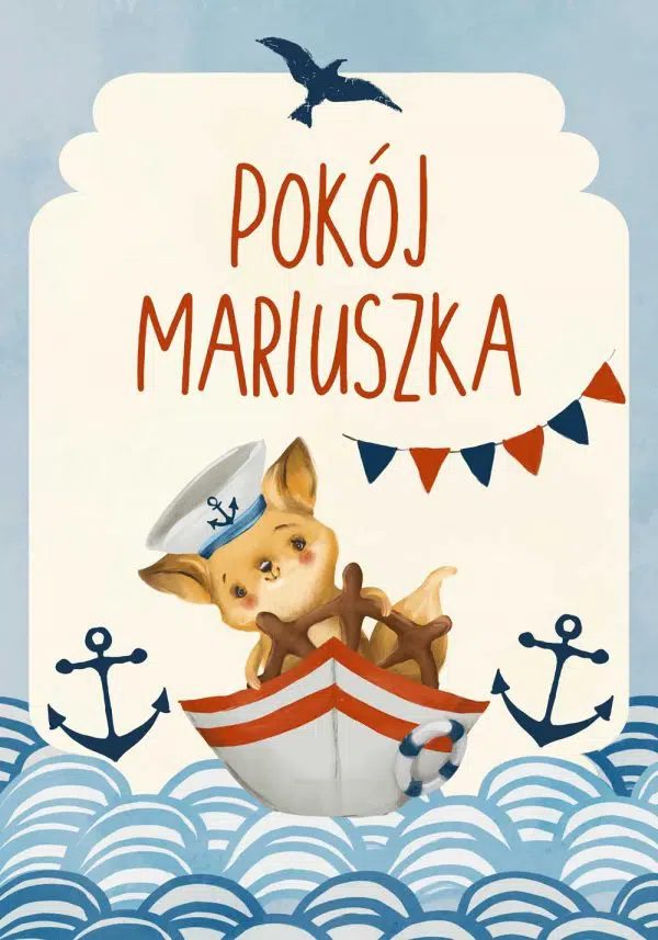 Marynistyczny plakat dla chłopca