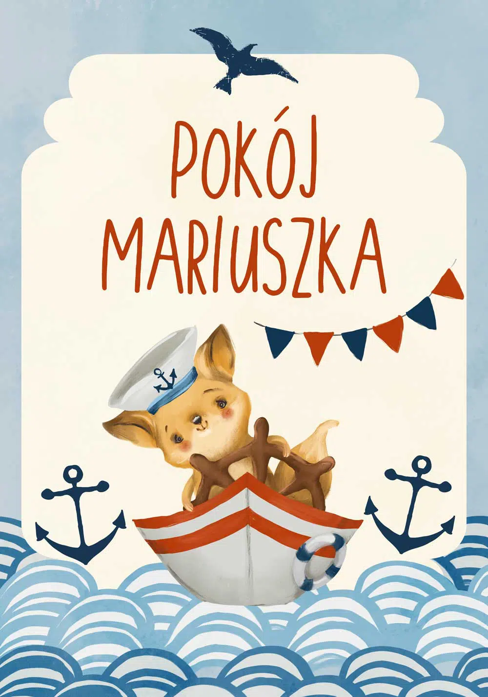 Marynistyczny plakat dla chłopca