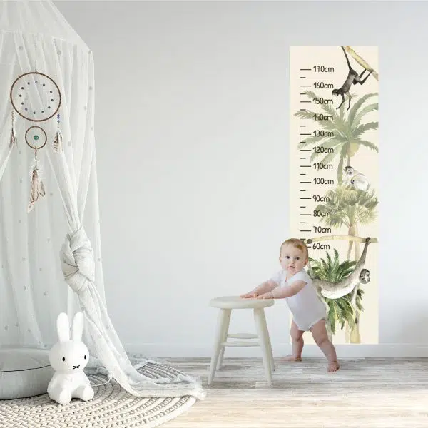 Miarka wzrostu z małpkami dla dzieci