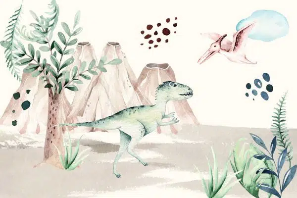 Tapeta dziecięca z Tyranozaurem Rex