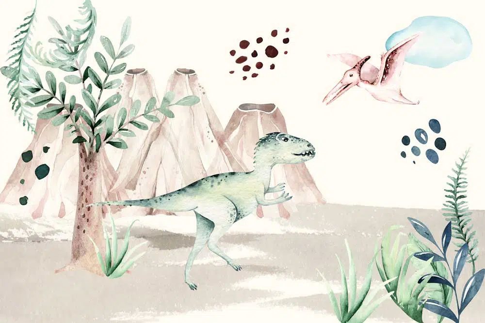 Tapeta dziecięca z Tyranozaurem Rex
