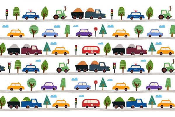 Foto-Tapeta dziecięca Autka