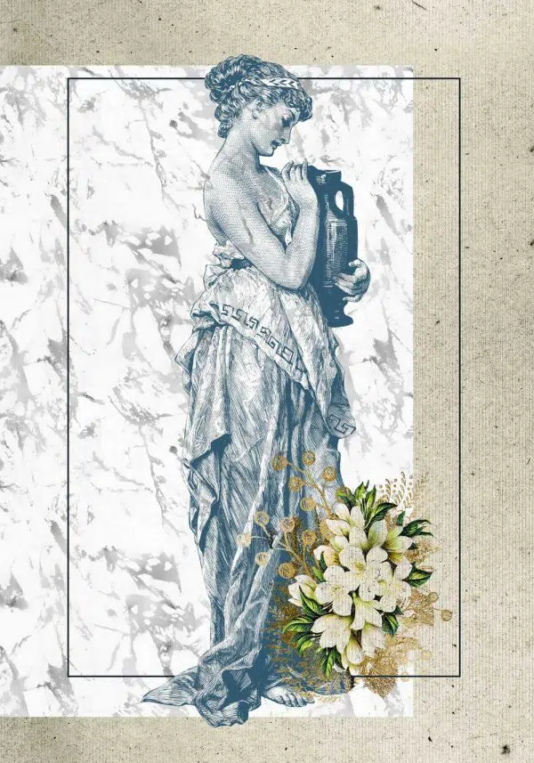 Plakat vintage z kobietą