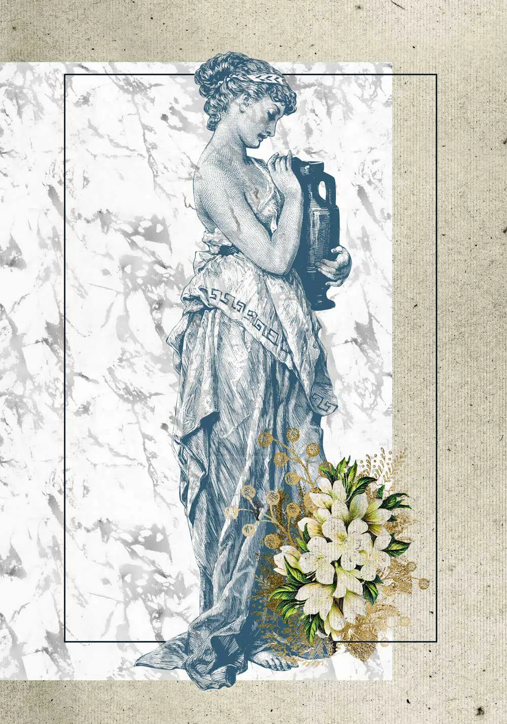 Plakat vintage z kobietą