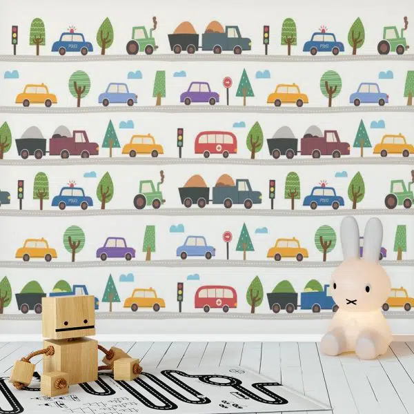 Tapeta dla dzieci w Autka