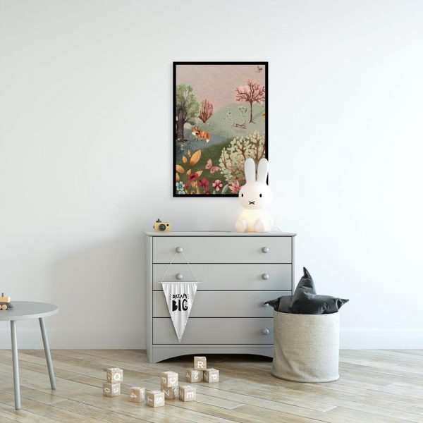 Kolorowy plakat dla dzieci - Łąka