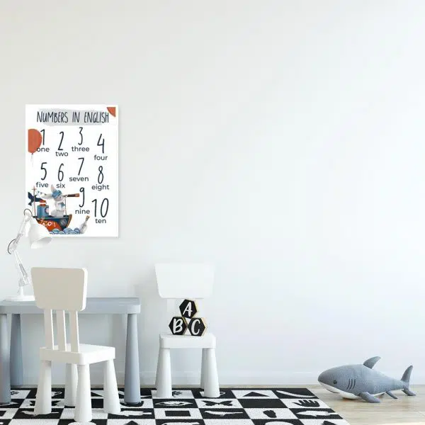 Plakat z króliczkiem do pokoju dziecinnego