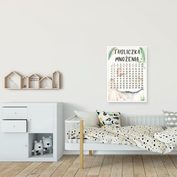 Plakat do przedszkola - Tabliczka mnożenia