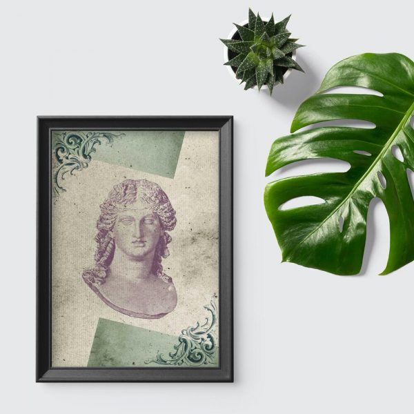 Plakat marmurowe popiersie