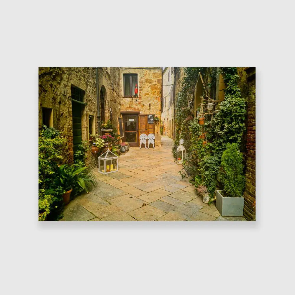 Obraz z włoskim miasteczkiem
